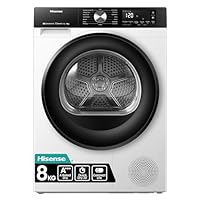 Hisense 3S WiFi Series DH3S802BW3 60cm Freestanding 8KG Heatpump Front Load Tumble Dryer - 16 Programmes - Auto dry- Steam Refresh - Allergy Care - White A+++ Rated