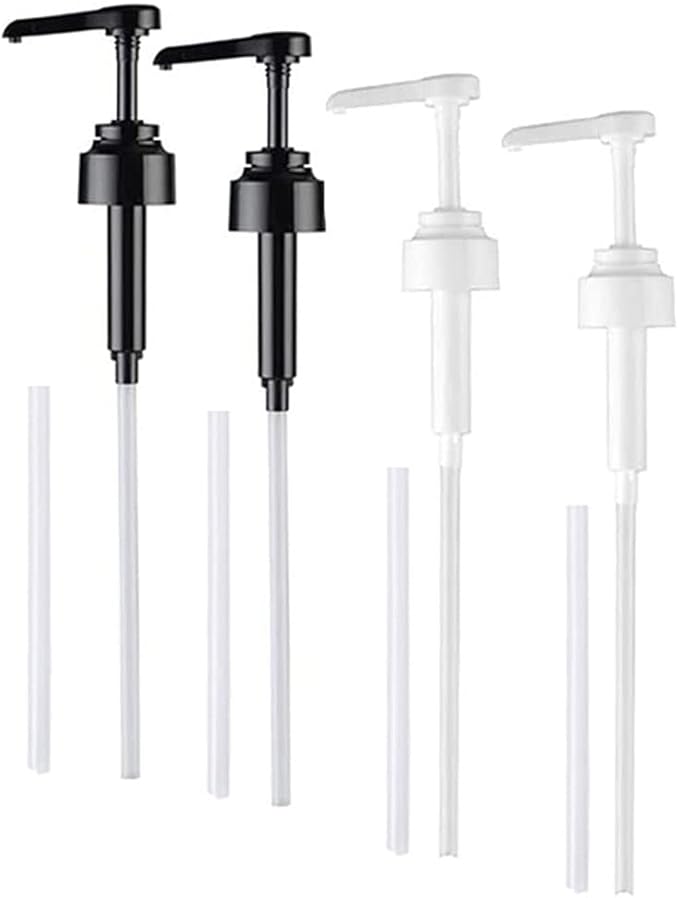 4 Pieces Coffee Syrup Dispenser Pump Dispenser Fits for Coffee Syrup