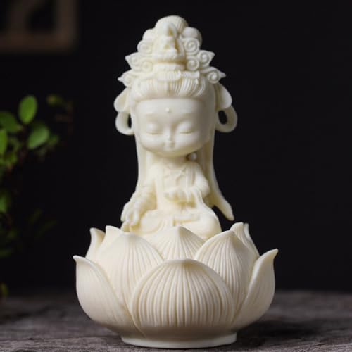 Estatua pequeña de Guan Yin para decoración de hogar miniatura 2