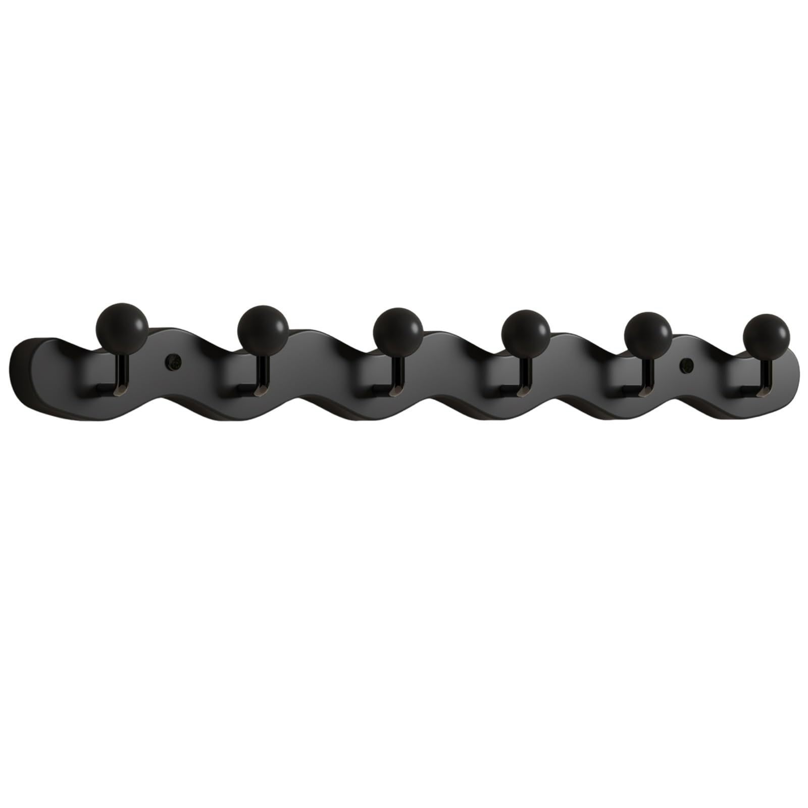 Ltsrll Black Rustic Wall-Mounted Coat Rack Hooks For Bathroom Closet Entryway