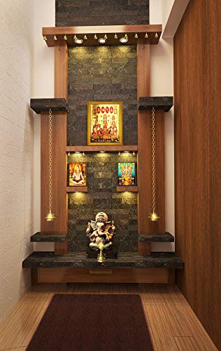Image of ADA Handicraft Aluminum Plated Wall Mount Wood Photo Frame Rectangular(35 x 25 x 1 cm, Multicolour)