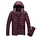 Produktbild Luckycat Herren Daunenjacke Winterjacke Hooded Herren Daunenjacke Winterjacke Hooded Puffer Jacket, Steppjacke gefüttert mit Kapuze Herren Powder Lite Hooded Insulated Jacket