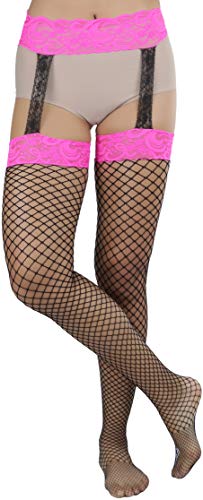 Image of ToBeInStyle Women's Attached Garter Belt Suspender Nylon Stocking Pantyhose