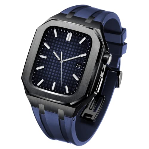 Bracelet acier Apple Watch 44mm en agate noble pour un style unique