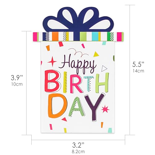 TOCCOOL Bunte Geschenkkartenhalter und Hüllen – Geldumschläge für Geburtstagsfeiern, Dankeskarten und Grußkarten, je 10,2 x 14 cm, 10 Stück