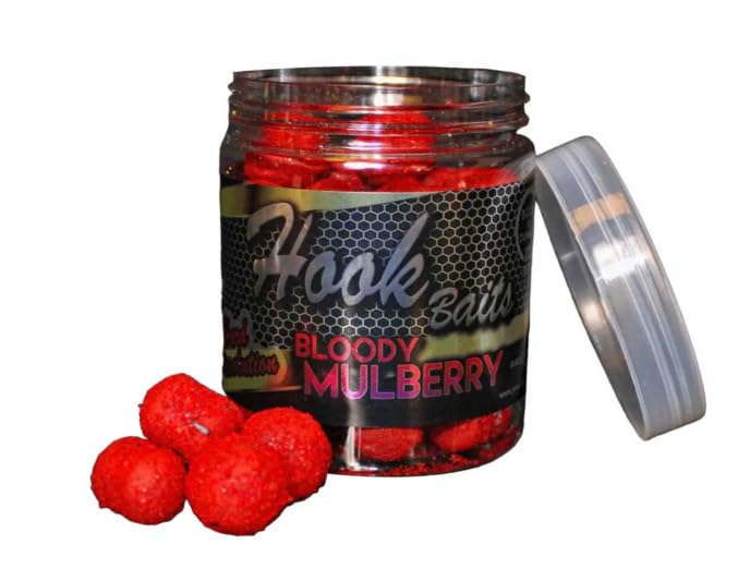Pro Elite Baits Hard Hookbaits Carp Boilie + Dumbell 130g (Bloody Mulberry, 20mm)