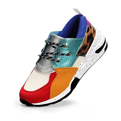 LUCKY STEP Women's High Heel Wedge Sneakers Cover
