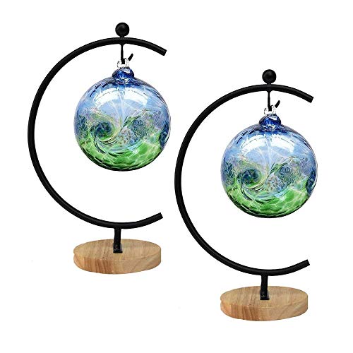 Iron Hanging Pot Hook Stand Set, Black, 2 Pack