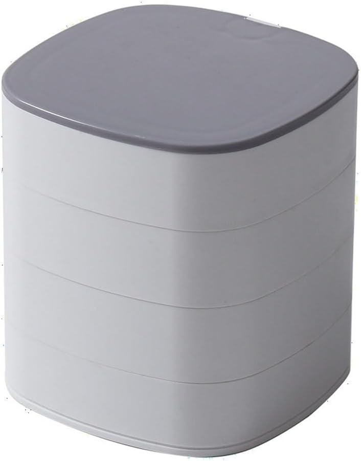 Rotary Earrings Jewelry Box Multi-layer Earrings Storage Box Earrings Necklace Jewelry Frame With Dust