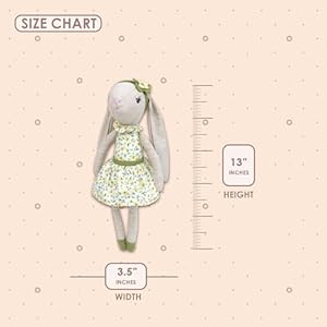 Monamidaisythebunnystuffedanimaldoll13rabbitplushanimaldolluseastoyorroomdecorgreateasterforkidsofallages Urban Country Home Decor Mon ami daisy the bunny stuffed animal doll13 rabbit plush animal doll use as toy or room decor great easter for kids of all ages urban country home decor