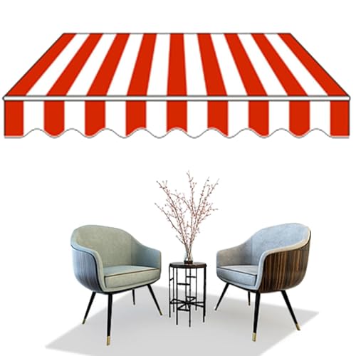 Adjustable Waterproof Fabric Drop Awning 2x1.5/3x1.5/3x2/3x2.5m with Articulated Arm, Wall Support, Crank, Aluminum/Polyester for Outdoor, Terrace, Balcony