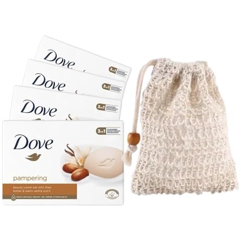 Wundle Bundle Exfoliating Soap Saver Pouch with Dove Soap Cover