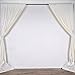 10 ft x 10 ft Cream Ivory Polyester Photography Backdrop Drapes Curtains Panels - Wedding Decorations Home Party Reception Supplies