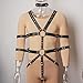 BEISUYA PU Leather Harness For Men Adjustable Buckle Body Chest Belt Cosplay Nightclub Sexy Punk Chest Belt Clubwear