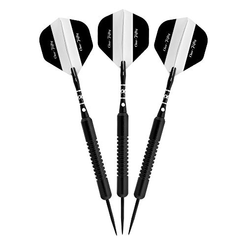Elkadart unisex adult Elkadart One Fifty Steel Tip Darts with Storage Travel Case 22 Grams, Black, 22g US - image 1