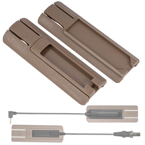 ACTIONUNION Pressure Switch Mount for PEQ 15 and Tactical Flashlight fits 20mm Picatinny Rail (Tan, 1 Pack)