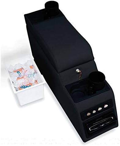 Rampage Deluxe Locking Center Console | Black Denim | 31515 | Fits 1976 - 1983 Jeep CJ5