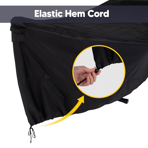 Image of SUNCREAT Hammock Cover, Water-Resistant Polyester Hammock Stand Cover for 11-12ft Stand, Black