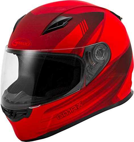 GMAX GM-49Y Beasts, Youth Full-Face Helmet, DOT Approved for Motorcycles, ATVs, Dirt Bikes and More (Matte RED Black)