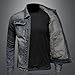 MRVTESYN Mens Classic Slim Fit Motorcycle Denim Jacket Coat Vintage Distressed Stretch Casual Zipper Trucker Jean Jackets