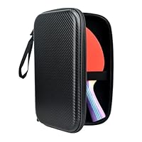 JINSBON Tischtennis-Tasche - Wasserdichte Hartschale Für 2 Schläger