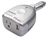 TsirTech 175 Watt Portable Micro Power Inverter With USB Port --- 12v AC to 110v DC Car Plug Converter For Your iPod, iPad, iPhone, Droid, HTC EVO, HTC EVO 3D, DVD Players, Laptops, Netbooks, And cellphones