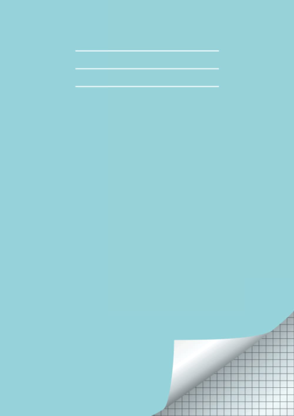 Graph Paper Notebook A4, School Maths Exercise Book: 5mm Squared Paper for Mathematics, Graph, Writing Pad A4, 100 Pages Quad Ruled