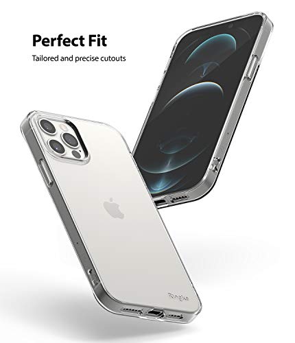 Image of ringke air for iphone 12 pro max case back cover, lightweight transparent flexible tpu scratch resistant phone cover for iphone 12 pro max back cover case - clear - Transparent
