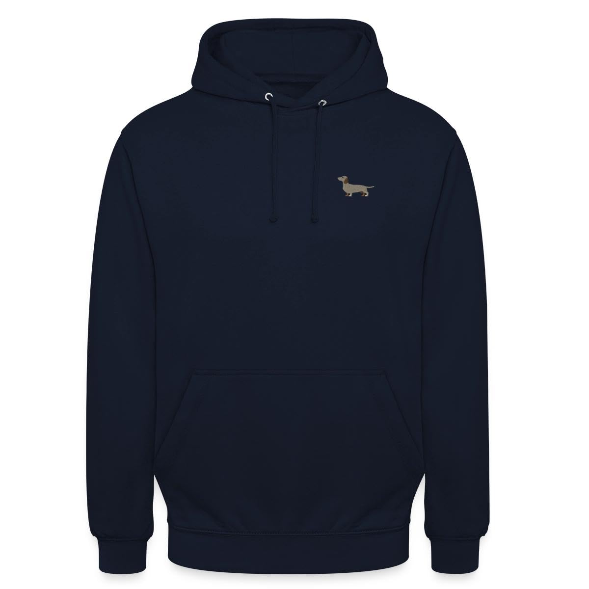 Spreadshirt Dackel Stickerei Unisex Hoodie