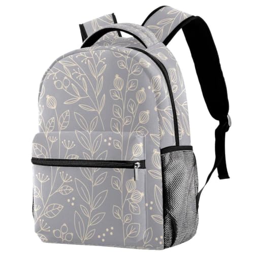 Mochila escolar y bolsa para laptop multicolor de 40cm para hombres y mujeres con estampado de girasol
