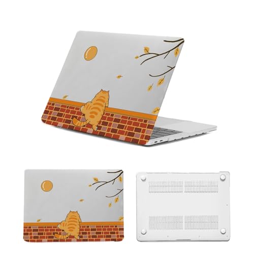 Coque MacBook Air 13 M1 étui rigide plastique ventilé Chat Rigolo anti-surchauffe