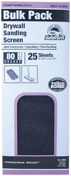 Ali Industries Gator 11 in. L x 4.25 in. W 80 Grit Silicon Carbide Drywall Sanding Screen 1 pk - Case of: 25; Each Pack Qty: 1;