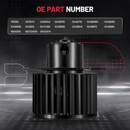 Image of BDFHYK AC Heater Blower Motor Fan 700092 Compatible with Chevy GMC Oldsmobile Astro Blazer S10 Safari Sonoma Bravada,HVAC Blower Motor Assembly Replacement for GM3126114 19179474 24001540