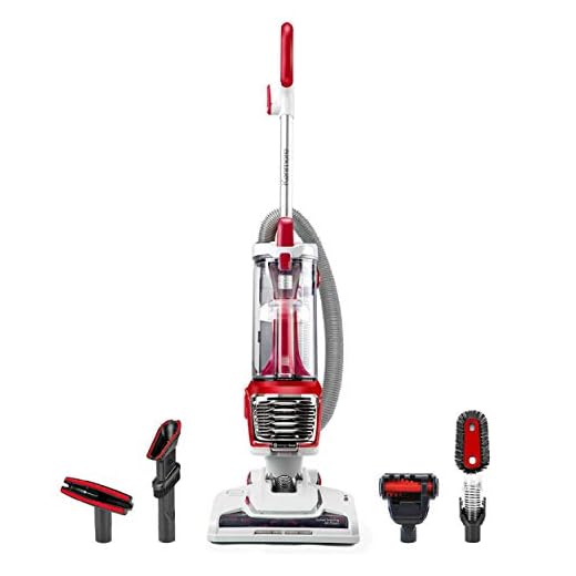 Kenmore DU2015 Bagless Upright Vacuum Lightweight Carpet Cleaner with 10’Hose, HEPA Filter, 4 Cleaning Tools for Pet Hair, Hardwood Floor, Red