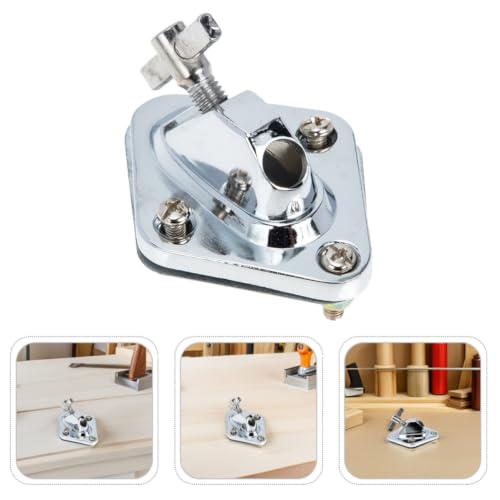 HOMSFOU 2pcs Soporte para pata de Floor Tom y Bombo con tornillos, base de soporte de aleación para batería, estabilidad fuerte y soporte resistente miniatura 7