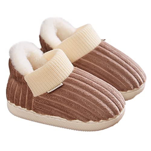 Girls Size 3 Slippers Kids Home Slippers Girls Boys Slippers Cotton Comfy House Kids Warm Slipper Boots3