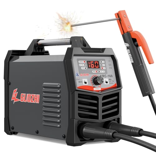 GZ GUOZHI 160A Stick Welder,110V/220V ARC/Lift TIG Welding Machine with Synergic Control, IGBT Inverter MMA Welder Machine with Hot Start Arc Force Anti-Stick