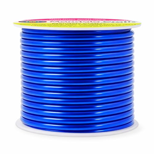 Image of Mandala Crafts 10 Gauge Anodized Aluminum Craft Wire for Jewelry Making - 32 FT Colored Flexible True Blue Wire - Bendable for Bonsai Armature Crafting Sculpting