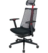 イトーキ サリダ YL9G ブラック ゲーミングチェア【全身を支えるハイバック/通気性に メッシュ形状/高機能ヘッドレスト/こだわりのソフトな座面 / 快適な4Dアームレスト / 体重感応式シン...