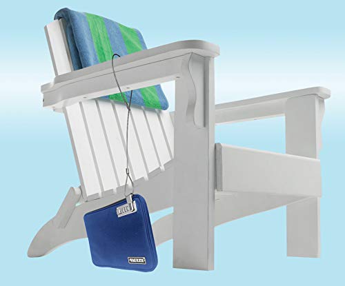 Vaultz Locking Pool Pouch with Tether, Medium, 7.5 x 9 Inches, Blue (VZ00724)