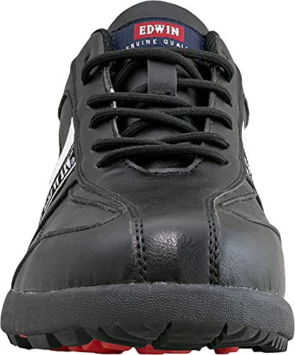 [エドウィン] スパイクレスシューズ メンズ 防水 軽量 靴 耐滑グリップ ミッドソール トレーニング スニーカー edm462 BLACK 25.0cm 4枚目