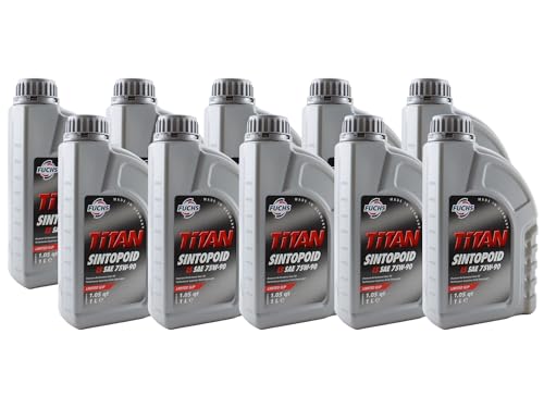 Fuchs 10 Liter TITAN SINTOPOID LS SAE 75W-90 Gear Oil (10 x 1L)