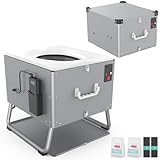 Modiwell Dry Flush Toilet, Waterless Self-Contained Portable Sealing Toilet, Easier to Use, Ideal for RVs, Van, Boat, Tiny House, Off-Grid