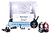 Mini Educator E-Collar ET-300 / ET-302 Dog Training Collar System with Remote - 1/2 Mile Range - Waterproof, Vibration, Sensation - Includes eOutletDeals Pet Towel (2 Dog System - ET-302 Black)