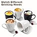 Urbanstrive 16 oz Large Coffee Mug with Handle Tea Cup Novelty Coffee Cup Idea Gift for Men Women Office Work, White (White)