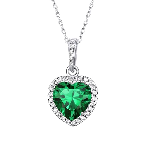 Bestyle Emerald Heart Necklace