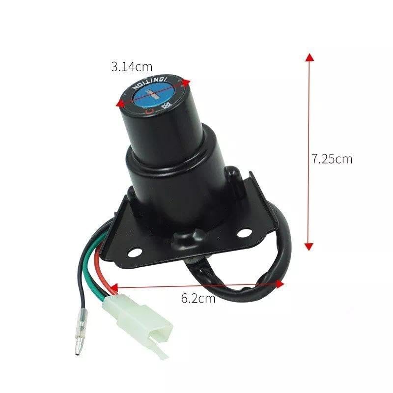 Ignition Switch Fuel Gas Cap Compatible with Yamaha Virago 250 535 XV250 XV535