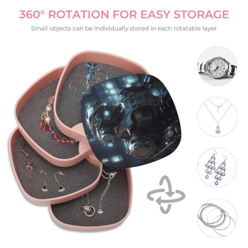 Boîte à bijoux étui à bijoux support de boucles d'oreilles Future Robot