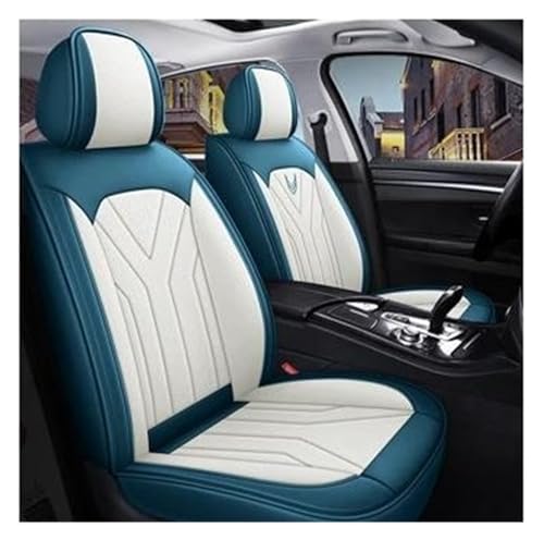 Housse de siège universelle intégrale bleue et blanche pour Mitsubishi ASX et Outlander 5 places
