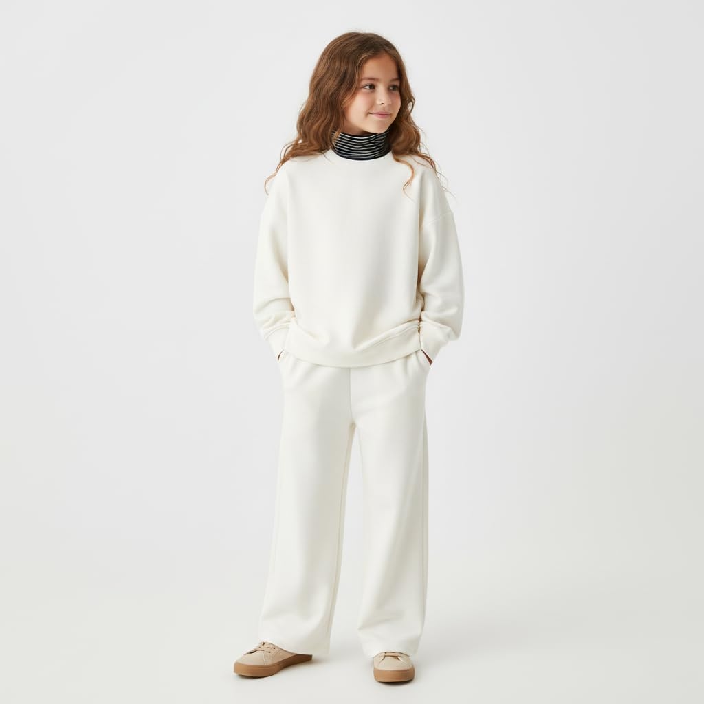 Ohoo Kids Cotton Fake Turtleneck Dickey Lightweight Detachable Mock Collar Layering Accessory for Youth Boys Girls